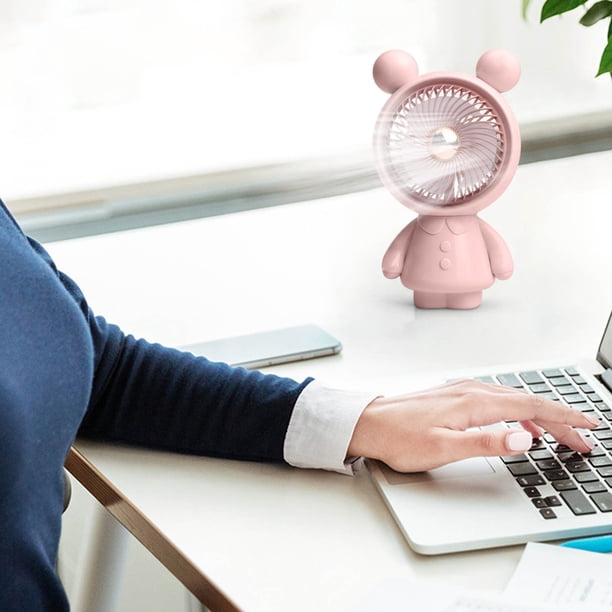 New Bear Handheld Fan Desktop Mini Cute Home Portable USB Charging Small Fan