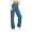 Blue, variant on qolati Work Pants Women High Waisted Elastic Lounge Palazzo Pants Casual Straight Leg Stretchy Button Business Dress Pocket Trousers Pink S