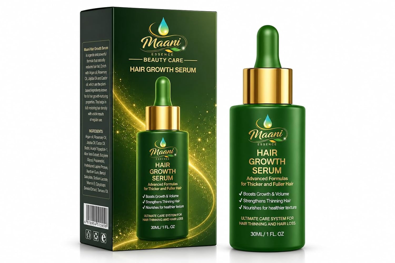 スタイリング剤 Thicker Hair Serum Stronger Hair Serum Thicker Fuller Hair Healthy Growth Thickening Serum, 5 fl oz (2