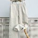 thumbnail image 3 of Pantalones rectos casuales para hombre, de longitud completa, de color liso, holgados, de pierna recta, Mna, 3 of 3