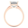 thumbnail image 4 of Clara Pucci 14K Rose Gold 2.5ct Moissanite Solitaire Ring for Women, 4 of 8