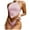 Pink, variant on MIXUE Swim Suits for Women Solid Color And Chest Covering Bikini Sets for Women Split Swimwears Beachwear,Blue,XL
