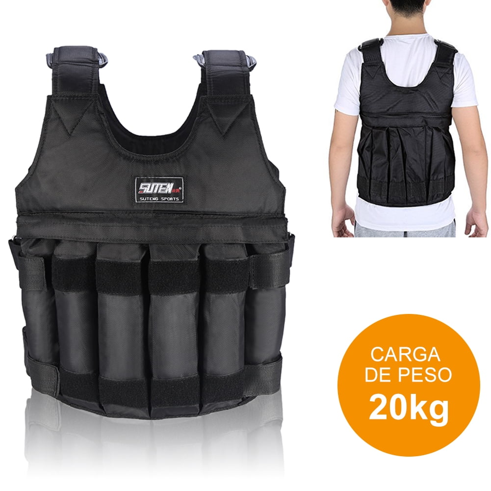 Weighed Vest Adjustable Running Weight Loss Training Exercise Fitness 20/50kg UK 