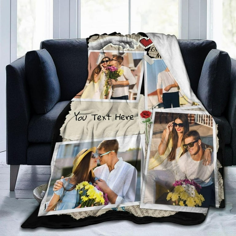 Personalized Name Blanket - Custom Kids Baby Blanket With Name Christmas Birthday Gift 30x40