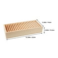 thumbnail image 5 of WEUVEB Lytement 2-Pack Beige Wooden Card Holder Organizer for Home and Office Desk Storage, 5 of 8