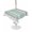Green, variant on Outdoor Tablecloth with Umbrella Hole for Patio/Picnic/Party/Camping, Farm Fruits Waterproof Table Cloth Rectangle Table Cover Washable, Watermelon Lemons Peach Strawberry Grey Striped (60"x 120")