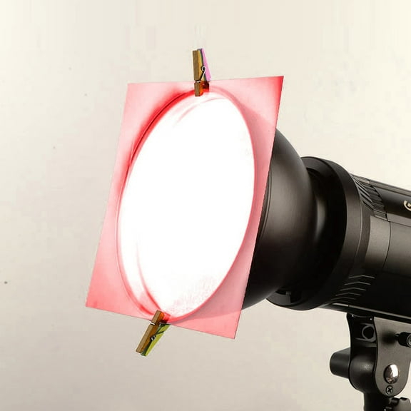 SOPOTUTU Red Photography Light Filters PVC Sheets for Color and Lighting Effects, and Easy to Use