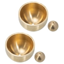 Minkissy Office Doorbell Copper Finish Golden Tone 2 Sets Wired Door Chime for Home and Office Use