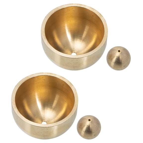 Minkissy Office Doorbell Copper Finish Golden Tone 2 Sets Wired Door Chime for Home and Office Use