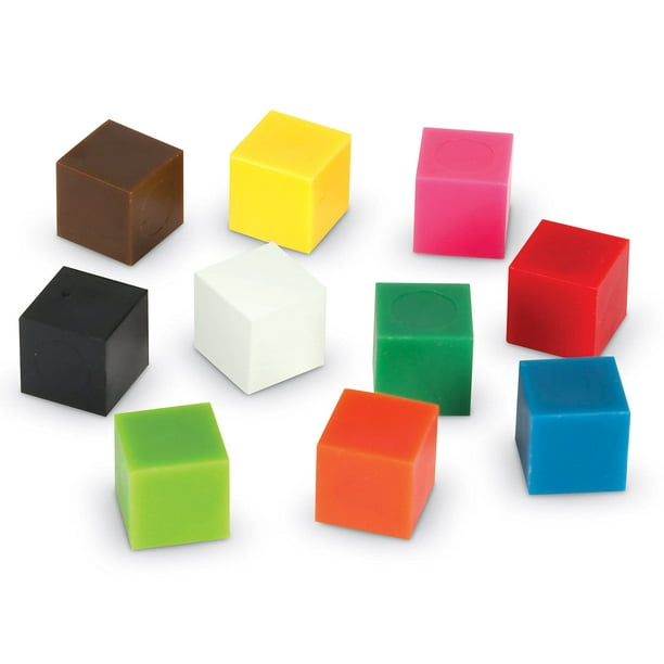 Learning Resources Cubes de Centimètre, Jouet de Comptage/tri, Couleurs Assorties, Set de 500, Âges 6+
