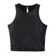 thumbnail image 1 of Camiseta sin mangas con tirantes de cuero brillante para mujer - Chaleco corto sexy, poliéster, para discoteca/casual - Tallas S-XL, múltiples ocasiones, 1 of 6