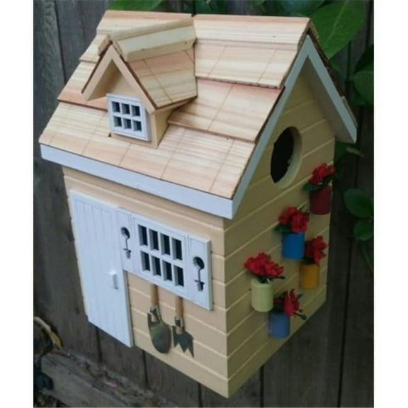 Potting Shed Birdhouse - Yellow