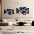thumbnail image 4 of Elephant Stock Glowing Veil Nebula Wall Art - Horizontal Multi Panel Canvas - Living Room Wall Decor - Astronomy & Space Multi Panel - Black And Gray Decor - 68" x 42", 4 of 8