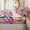 Soft Pink Green, variant on Erosebridal Rainbow Chubby Cartoon Cat Zipper Twin Comforter Sets with Fitted Sheet and 2 Pillowcases,Star Gradient Zipper Bedding Set,Pastel Purple Blue,4-Piece,Reversible