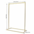 thumbnail image 3 of Free Standing Vintage Bedroom Metal Garment Rack Heavy Duty Gold Clothing Rail Rack Clothes Rack, 3 of 13