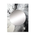 thumbnail image 2 of Designart "The Monochromatic Liquid Ink River" Abstract Liquid Ink Mirror Wall Decor - Modern Black Abstract Mirror Wall Art For Entryway - 40" x 30" Inch, 2 of 5
