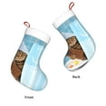 thumbnail image 3 of Salouo Funny Cat Taking a Bath Print Christmas Stockings,Large Xmas Stocking Set of 1 Holiday and Farmhouse Stocking for Christmas Holiday Party Decoration(17.7*11 Inch), 3 of 7