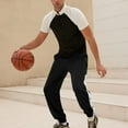 Tear Away Basketball Pants for Mens Casual Split Snap Button Post