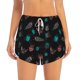 thumbnail image 2 of Balery Colorful Insect Pantalones cortos deportivos para mujer con forro y dos bolsillos, elásticos, para entrenamiento, gimnasio, yoga-X-Large, 2 of 7