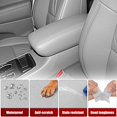 thumbnail image 6 of KBH Center Console Lid Armrest Cover for 2011-2020 Dodge Durango & Jeep Grand Cherokee, Leather Skin Upholstery Replacement for Car Accessories Interior, Gray, 6 of 7