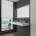 thumbnail image 3 of Lucine 21" Oval Decorative Black Vessel Glass Sinks With 60" White Base, 3 of 7