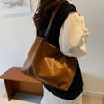 thumbnail image 2 of Bolso Mano Elegante para Mujer Hombro PU Gran Capacidad, 2 of 9