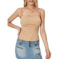 thumbnail image 1 of ZAXARRA Women´s Summer Mini Skinny Sling Vest Solid Color Sleeveless Backless Tie Up Crop Tops, 1 of 7