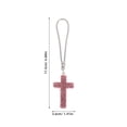 thumbnail image 2 of unbranded Colgante Para Auto Rosa Con Cruz Y Para Un Estilo Personalizado, 2 of 7