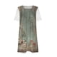 thumbnail image 5 of ICHUANYI Clearance Fashion Women's Casual Short Sleeve Lace Square Neck Ladies Pleated Dress Dresses(Khaki, XXL) ICHUANYI WER2023080915578, 5 of 5