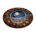 thumbnail image 2 of 3D Illusion Christmas Doormat – 23.62in Round Non-Slip Polyester Mat, Absorbent & Easy Clean, for Front Door Kitchen Bathroom Holiday Decor, 2 of 6