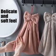 thumbnail image 4 of 4Pcs Bowknot Hanging Hand Dry Towels, Super Absorbent Microfiber Coral Velvet Hand Towels Hanging Loop, Soft Cute Hand Towels for Kitchen Bathroom Kids Adults, 4 of 8