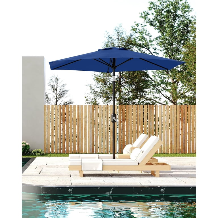 7 foot square patio umbrella 10x10 FT Cantilever with Base Included Double Top Outdoor Large Heavy Duty Aluminum Offset Umbrellas with Level Tilt 360-degree Rotation for Pool Garden Deck,Black : Patio 3 percent nylon for flexibility 7.5' Square Zimmerman Market Umbrella
