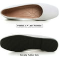 thumbnail image 5 of Pfhytec LU Flats for Women Comfortable Wide Width Square Toe Ballet Shoes Dressy Slip-ons Loafers, 5 of 5