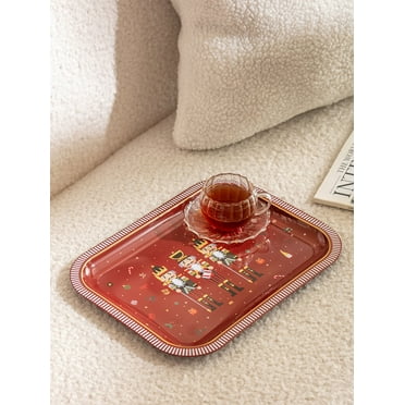 Red Tin Soldier Printed Metal Tray 23x30 Cm