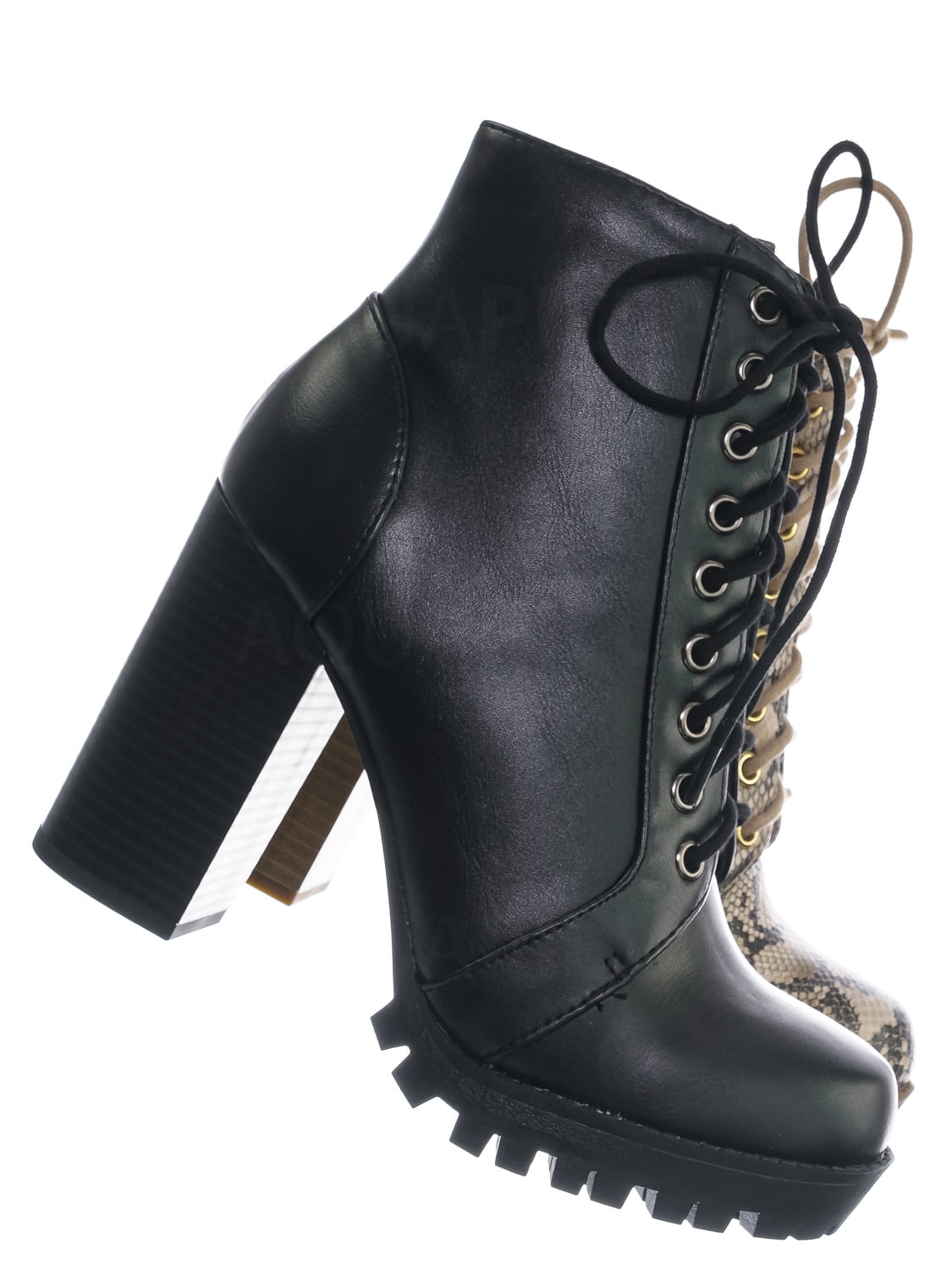 soda platform combat boots