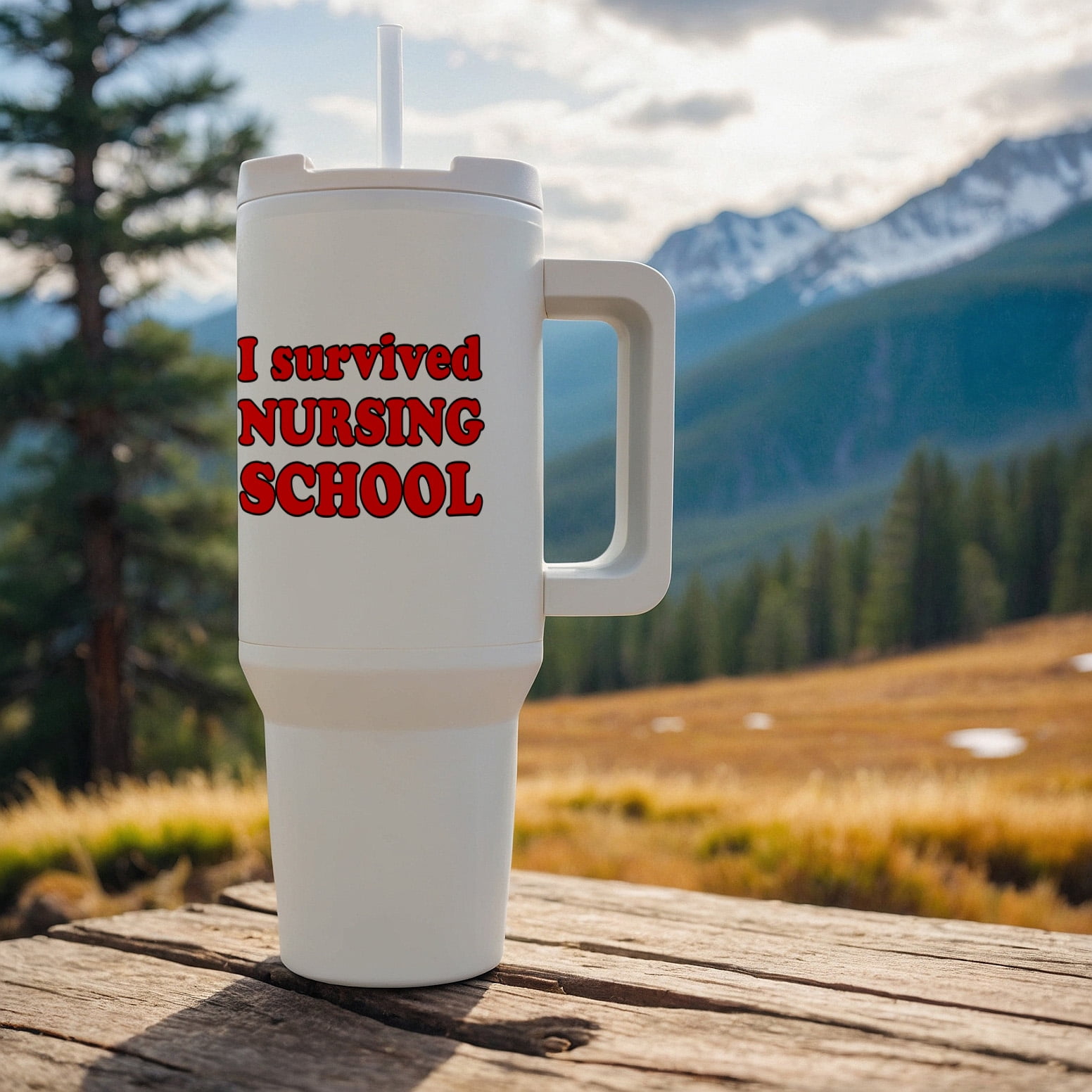 I Survived Nursing School Red, 30oz Tumbler