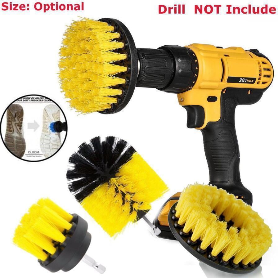 3Pcs Tile Grout Power Scrubber Cleaning Drill Brush Tub Cleaner Combo Scrub USA 