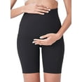 thumbnail image 2 of Gustave Women Maternity Yoga Shorts Over the Belly Workout Running Active Pregnant Athletic Short Pants Leggings with Pockets "Black, M", 2 of 6