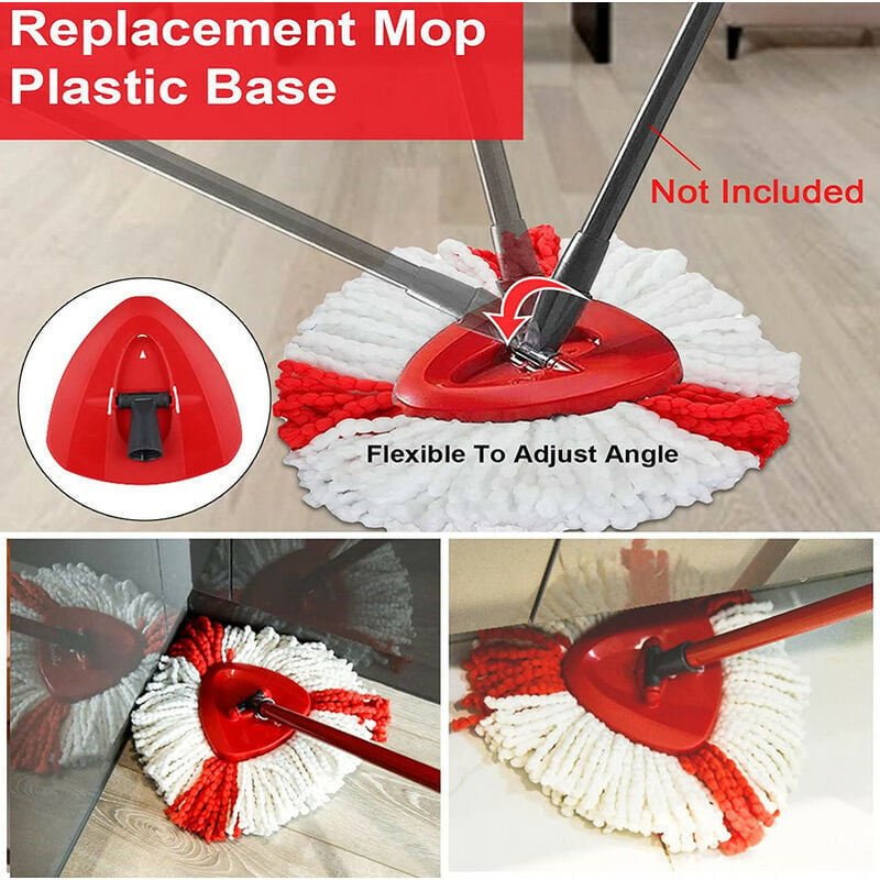 thumbnail image 3 of 4pcs Microfiber Replacement Mop Head + 1 Mop Head Compatible with Vileda 2-in-1 Turbo Mop,O-Cedar, 3 of 5