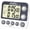 Dual Timer, variant on Digital Kitchen Timer, Large Display Countdown/Up Timer with Digits Directly Input, Fast Setting, Loud Alarm, ON/Off, Magnetic Back Stand for Cooking, Baking, Study
