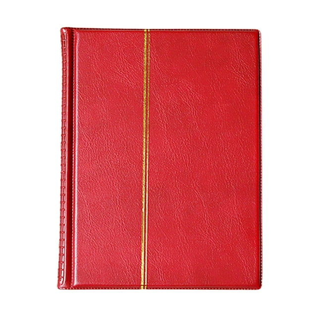 Álbum de monedas con 250 medallones de bolsillo, monedas conmemorativas y monedas de recuerdo de bolsillo. rojo