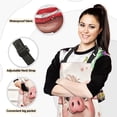 thumbnail image 2 of 5 Pcs Kitchen Set Heat Resistant Oven Mitts and Non-Slip Pot Holders with Adjustable Cooking Apron Cartoon Pig with Usa Flag, 2 of 6