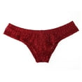 thumbnail image 5 of khonts,Men's Sexy Lace Bikini Breathable Erotic Underwear Stylish Bulge Pouch Underpants Red S, 5 of 5