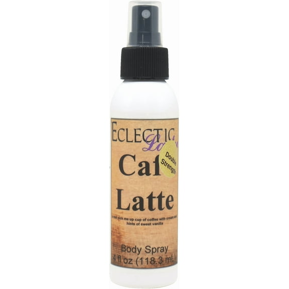 Cafe Latte Body Spray, Eclectic Lady, Hydrating Mist, Unisex (Double Strength), 16 oz