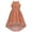 Brown, variant on Girls Dress Black Swiss Dot Hi-lo Skirt Sweet Halter Sleeveless 8 Years