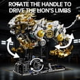 thumbnail image 4 of Juego de juguetes con bloques de construcción Mechanical Lion CSNRHG con piezas móviles, 4 of 7