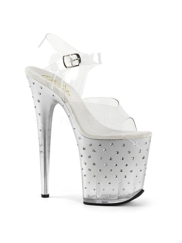 STDUS808T/C/S Pleaser Platforms Specialty Collection Size: 9 Clr/Slv-Clr STDUS808T/C/S Pleaser Platforms Specialty Collection Size: 9 Clr/Slv-Clr