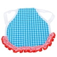 thumbnail image 3 of Chicken Back Apron, Chicken Clothes Cloth Chicken Vest  For Look More Beautiful For Make The Feathers Grow Better For Chicken Ducks Gooses For Protect The Back Blue Grid, 3 of 8