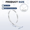 thumbnail image 2 of Rollo de Foil de Acero Inoxidable 301 Uxcell, 0.8mm x 10mm x 1m, Banda de Foil Estrecha de Acero Inoxidable de Alta Elasticidad para Manualidades DIY, Industria de Maquinaria, Shim de Soldadura, Plata, 2 of 7
