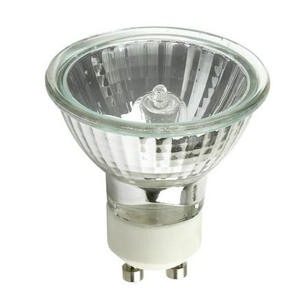 Ushio 1003301 - 50 Watt Halogen Light Bulb - MR16 - Pro-Star - Narrow Flood - Glass Face - GU10 Base - 2,500 Life Hours - 120